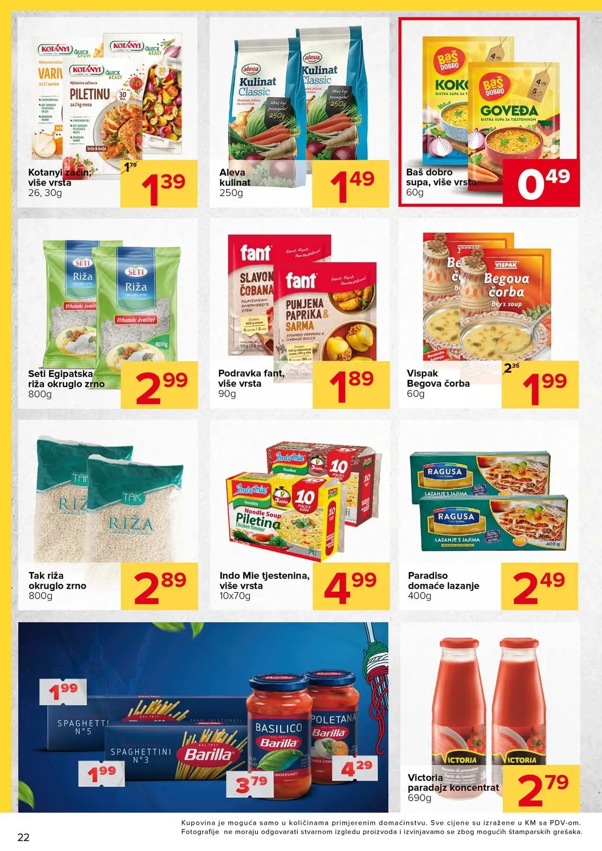 Đurić katalog sniženja do 12. aprila 2026 – prehrana i kućne potrepštine stranica 22