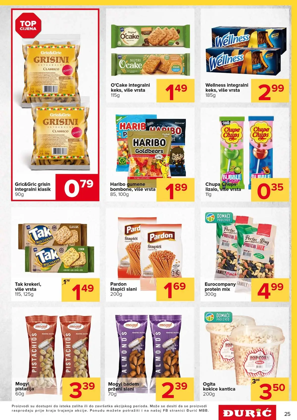 Đurić katalog sniženja do 12. aprila 2026 – prehrana i kućne potrepštine stranica 25