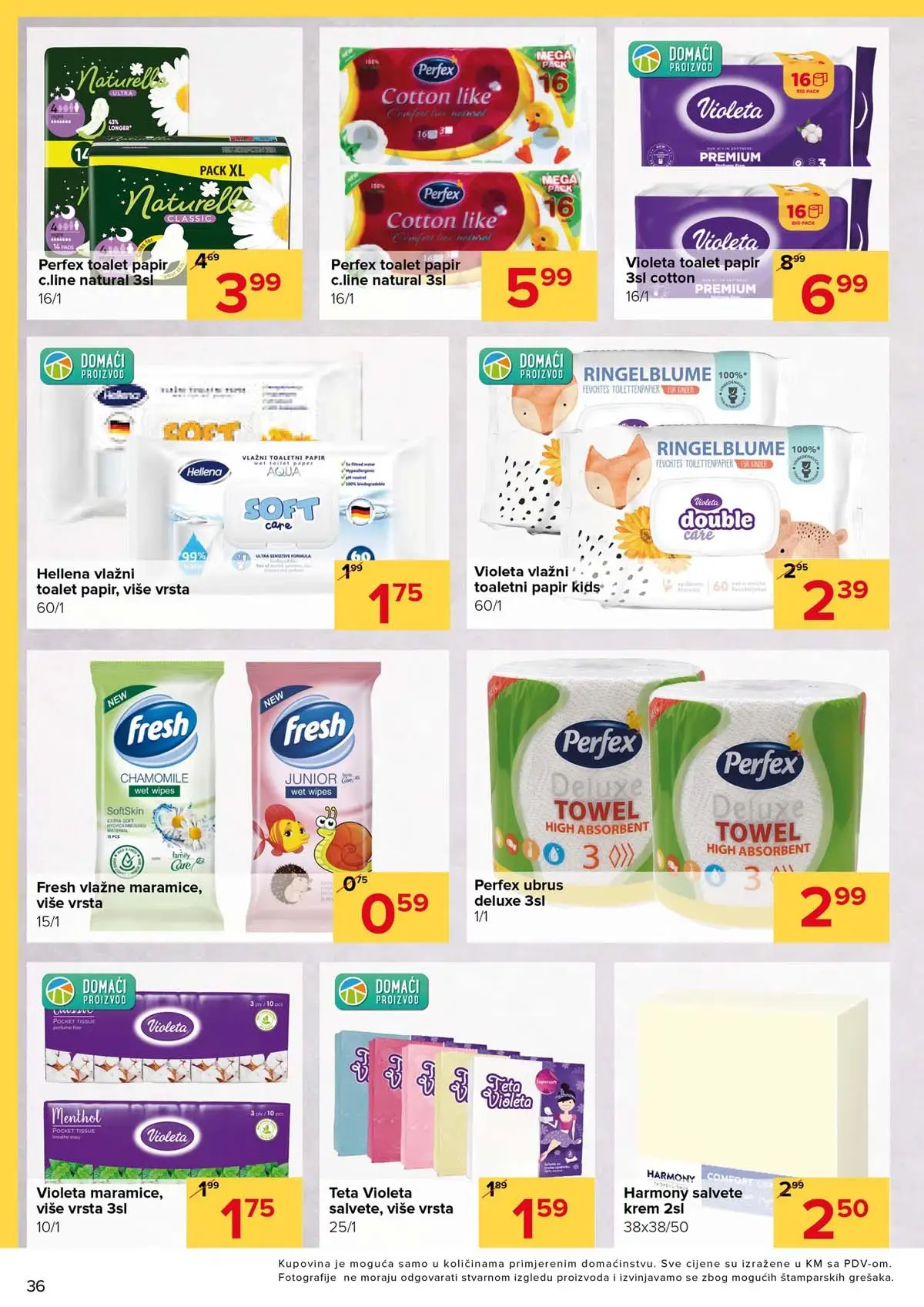 Đurić katalog sniženja do 12. aprila 2026 – prehrana i kućne potrepštine stranica 36