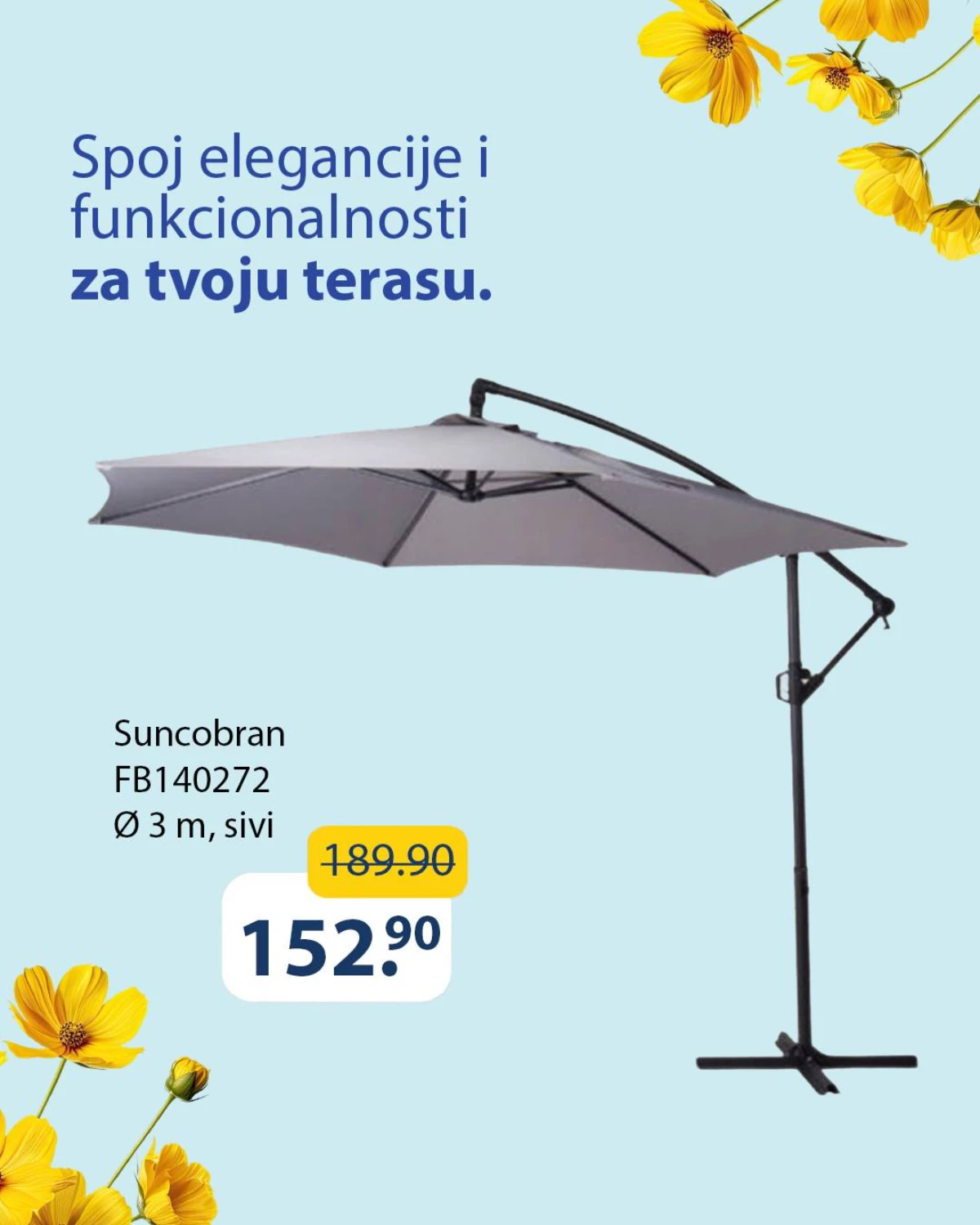 FIS suncobran za vrt i terasu akcija maj 2026