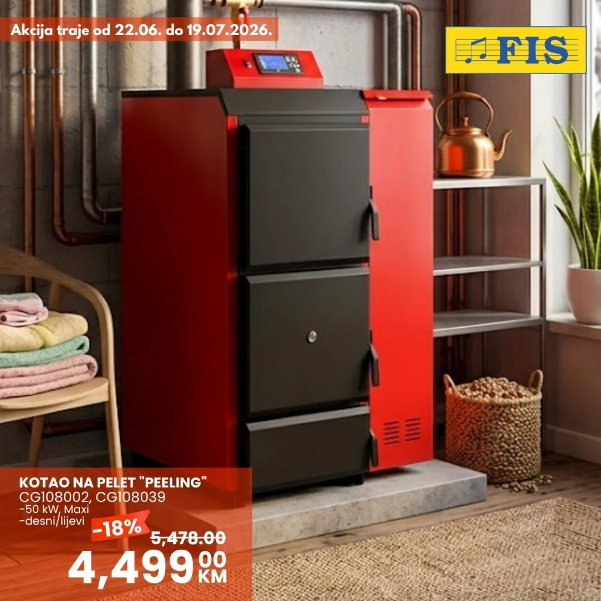 FIS ThermoFLUX akcija – kamini na pelet Interio po akcijskim cijenama