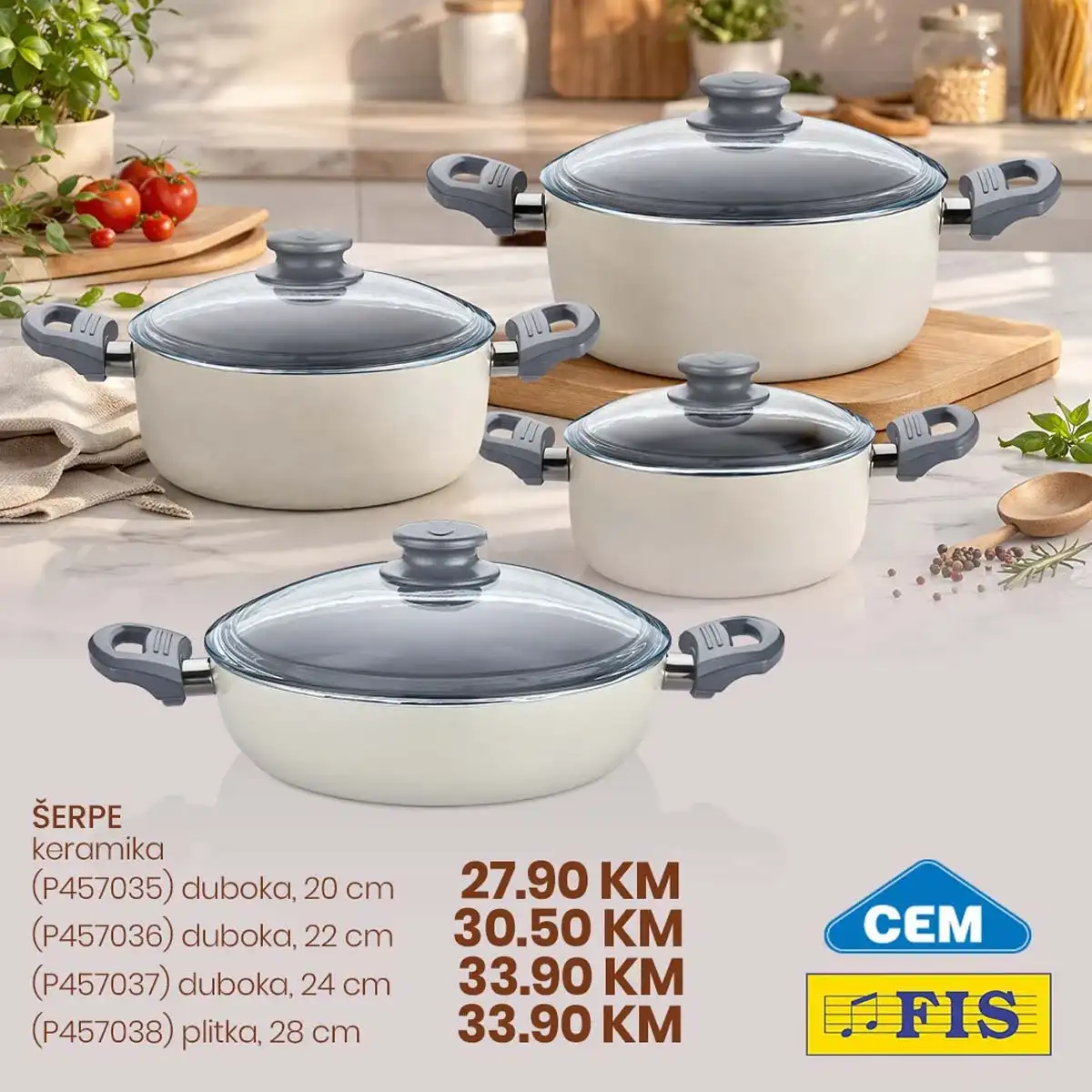 FIS katalog keramičke šerpe i tave kuhinjsko posuđe april 2026 strana 3