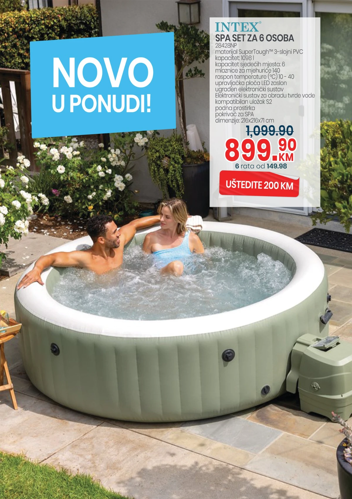 FIS akcija – Intex SPA bazen za 6 osoba po akcijskoj cijeni