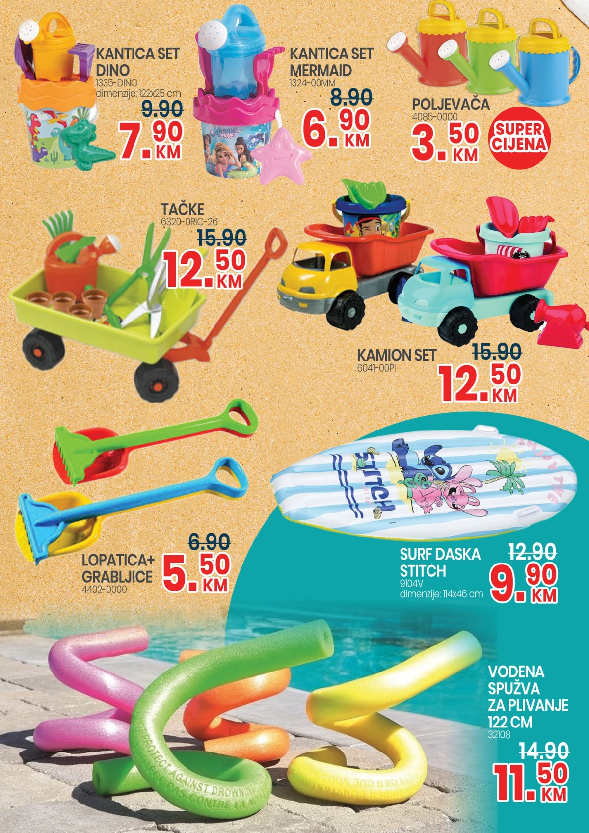 FIS akcija – igračke za pijesak, bazen i plažu za djecu
