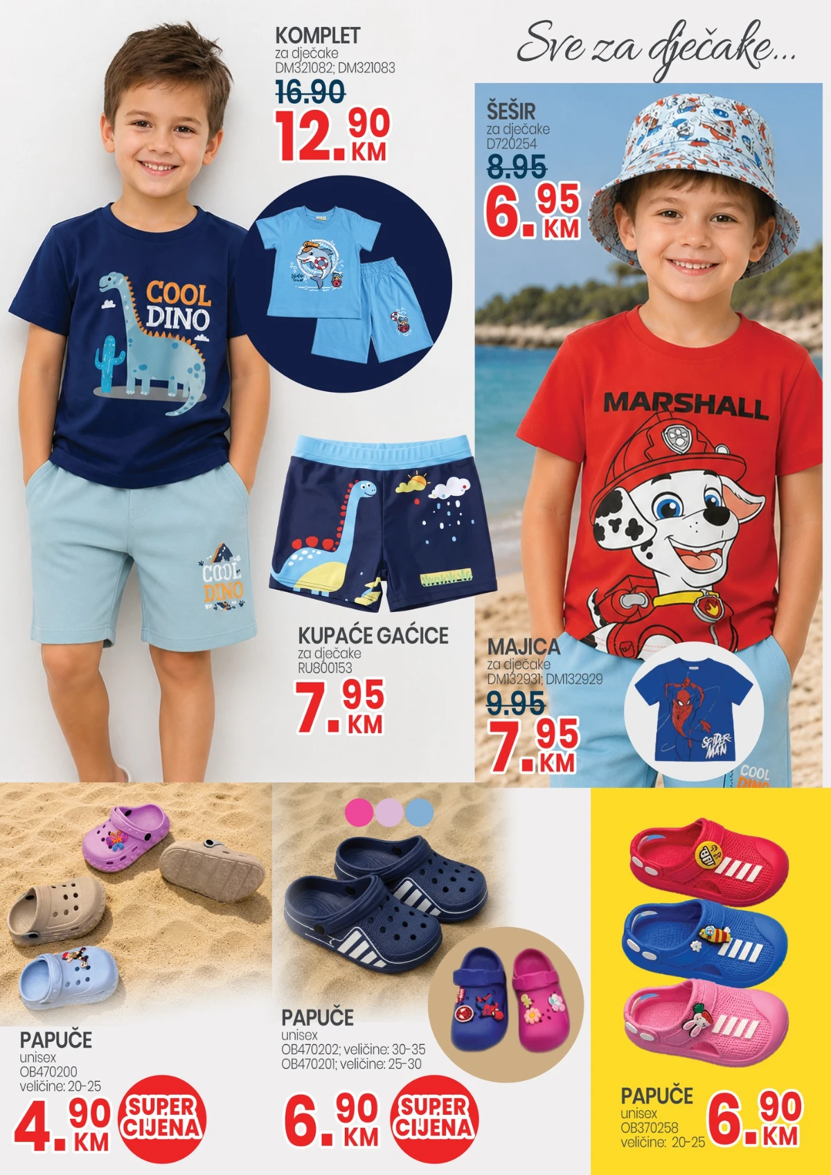 FIS katalog – dječija ljetna odjeća i papuče za dječake