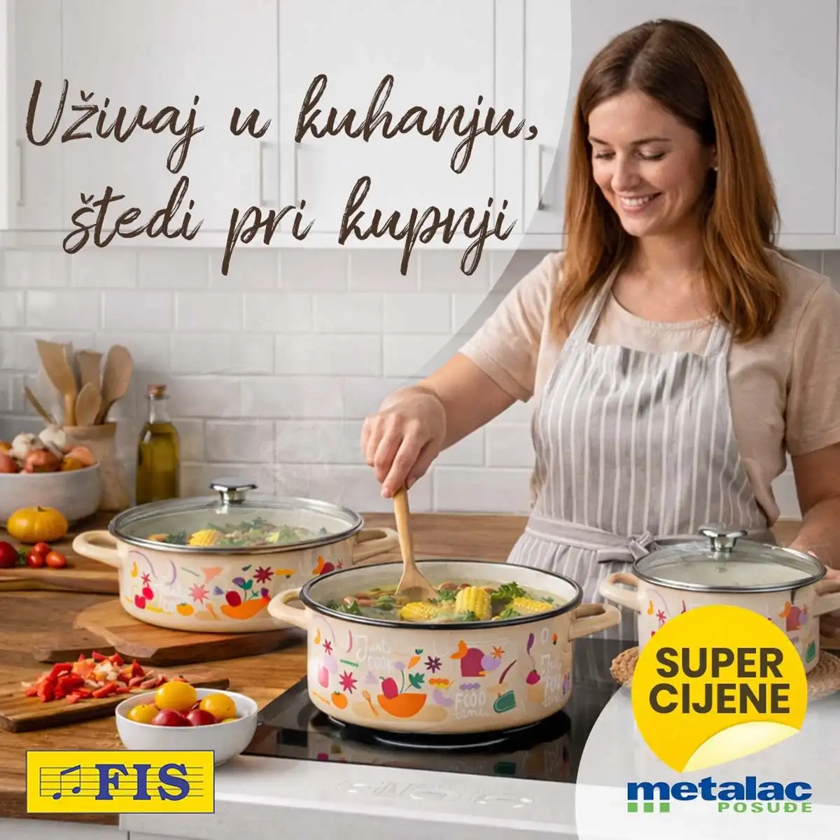 FIS METALAC posuđe akcija lonci tave setovi kuhinja