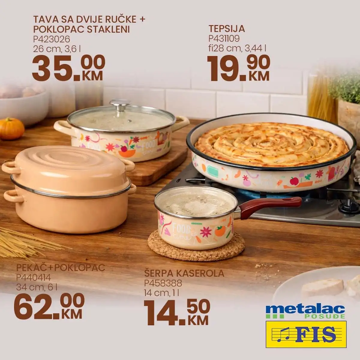 METALAC setovi posuđa FIS akcija kuhinjski proizvodi