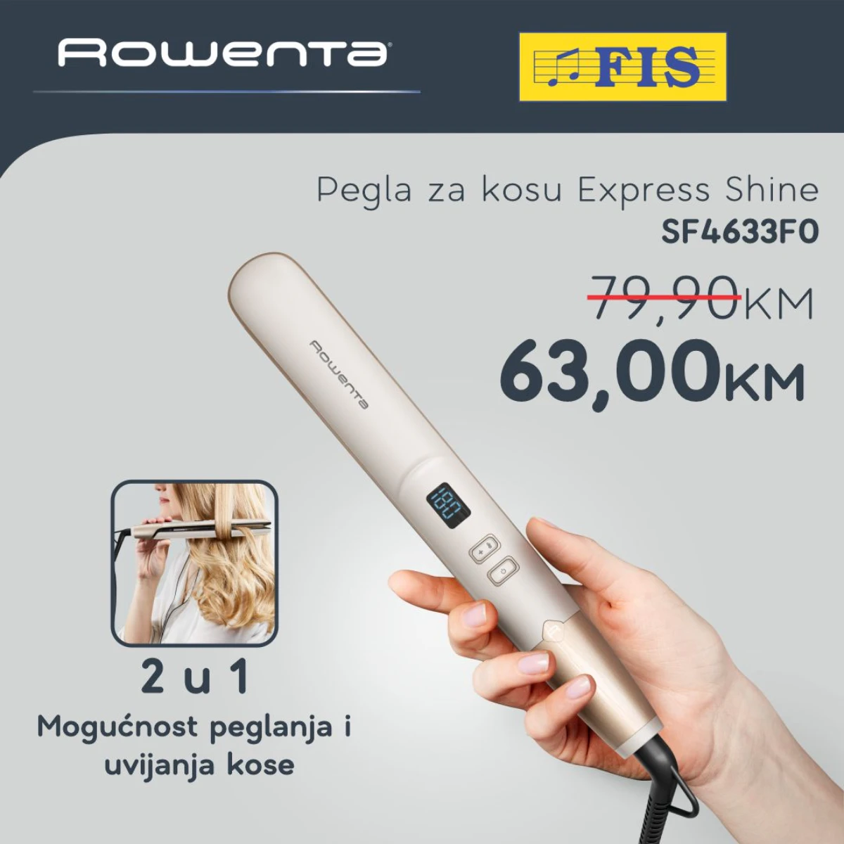 FIS Rowenta akcija do 08.06.2026 – uređaji za stilizovanje i njegu kose