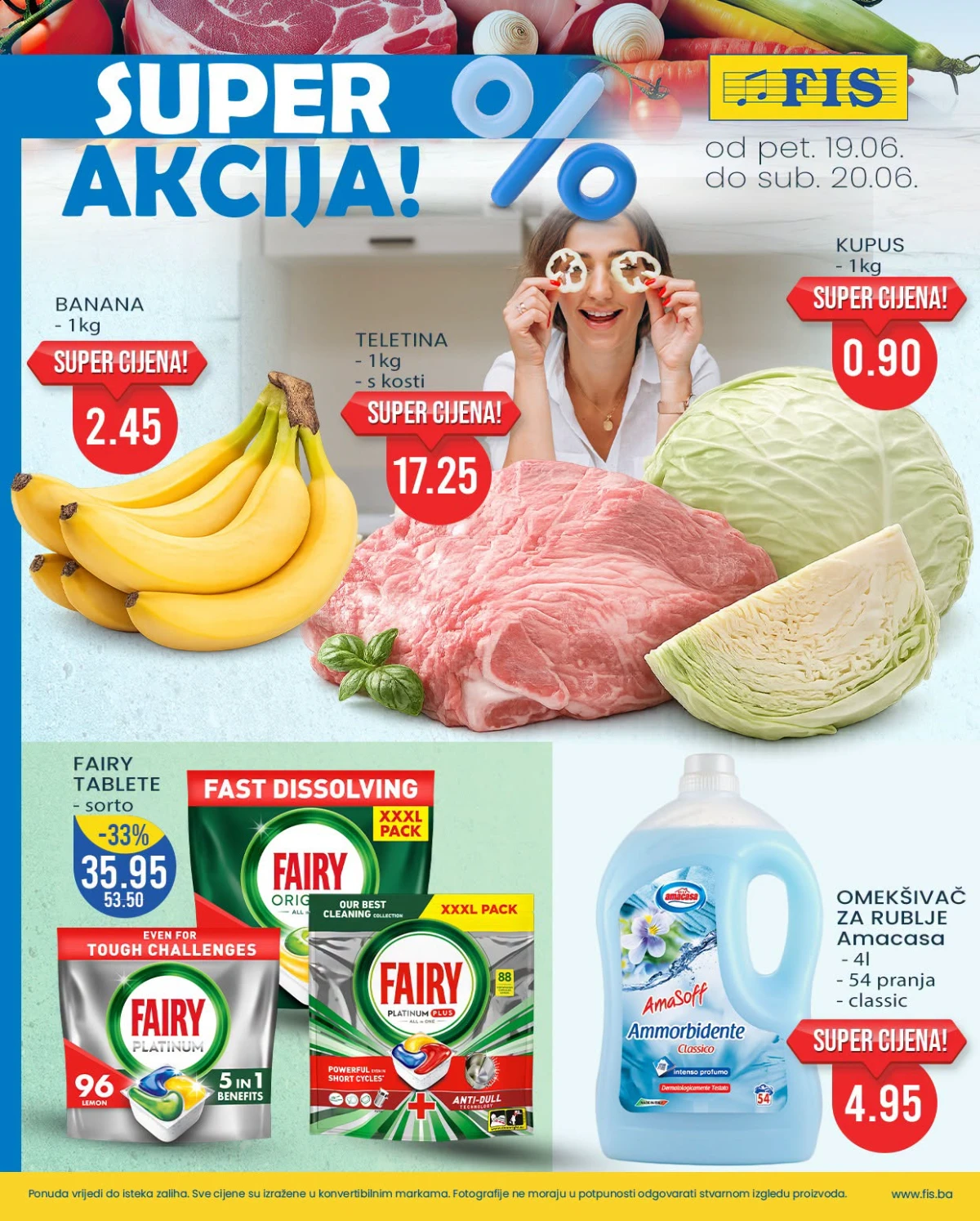 FIS Super akcija do 33% popusta – prehrana, voće, meso i kućna hemija po nižim cijenama