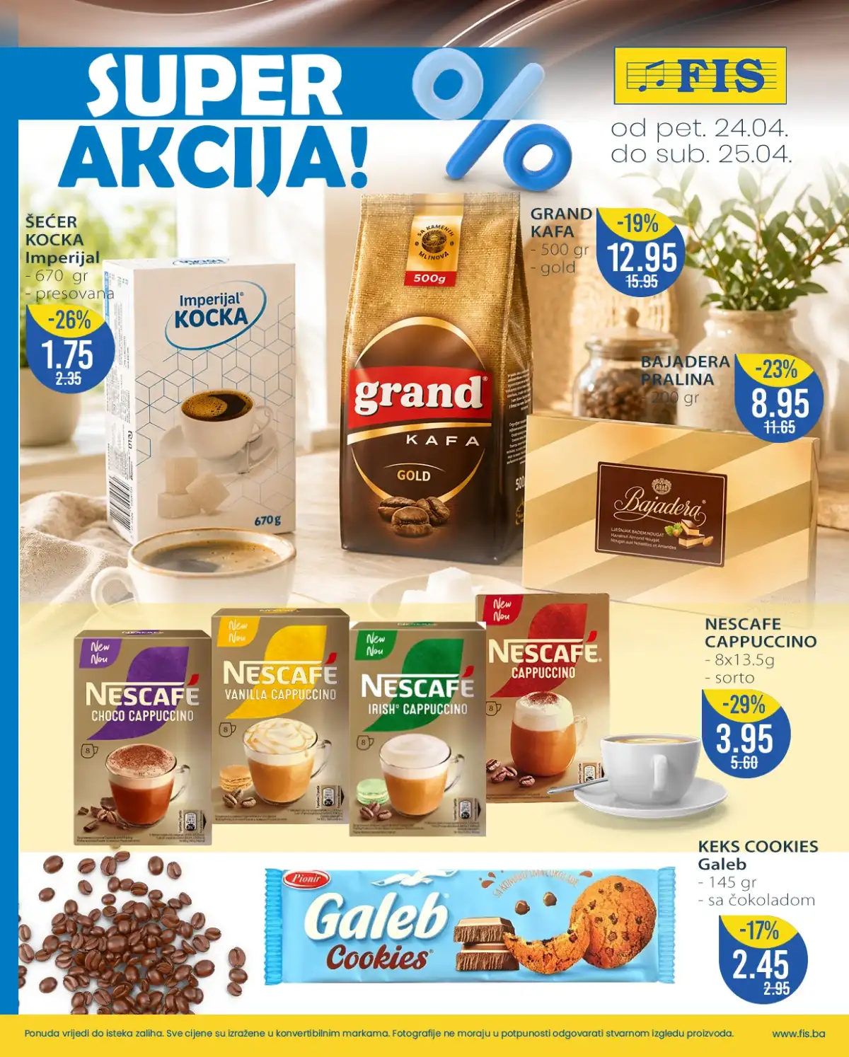 FIS vikend akcija proizvodi za domaćinstvo prehrana i sredstva za čišćenje sniženje april 2026 strana 4