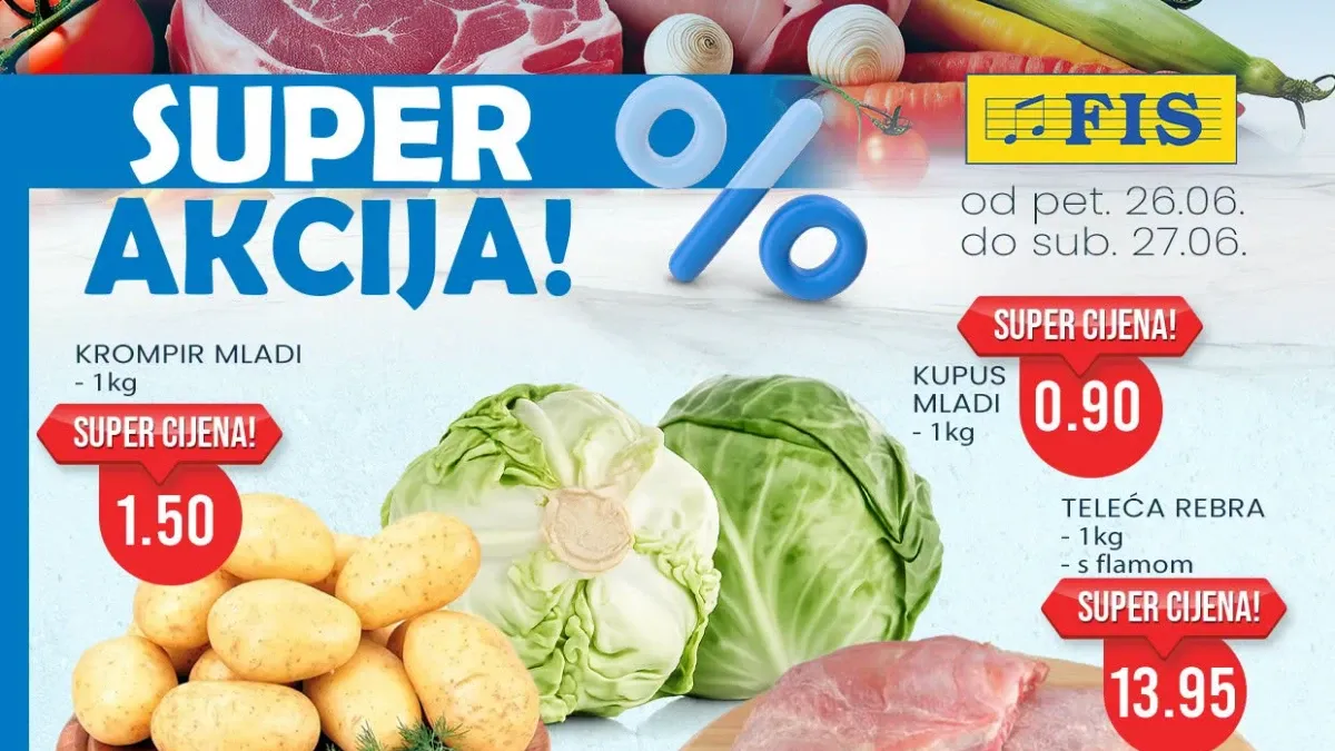 FIS akcija do 59% popusta – Super akcija za vikend kupovinu 26. i 27.06.2026
