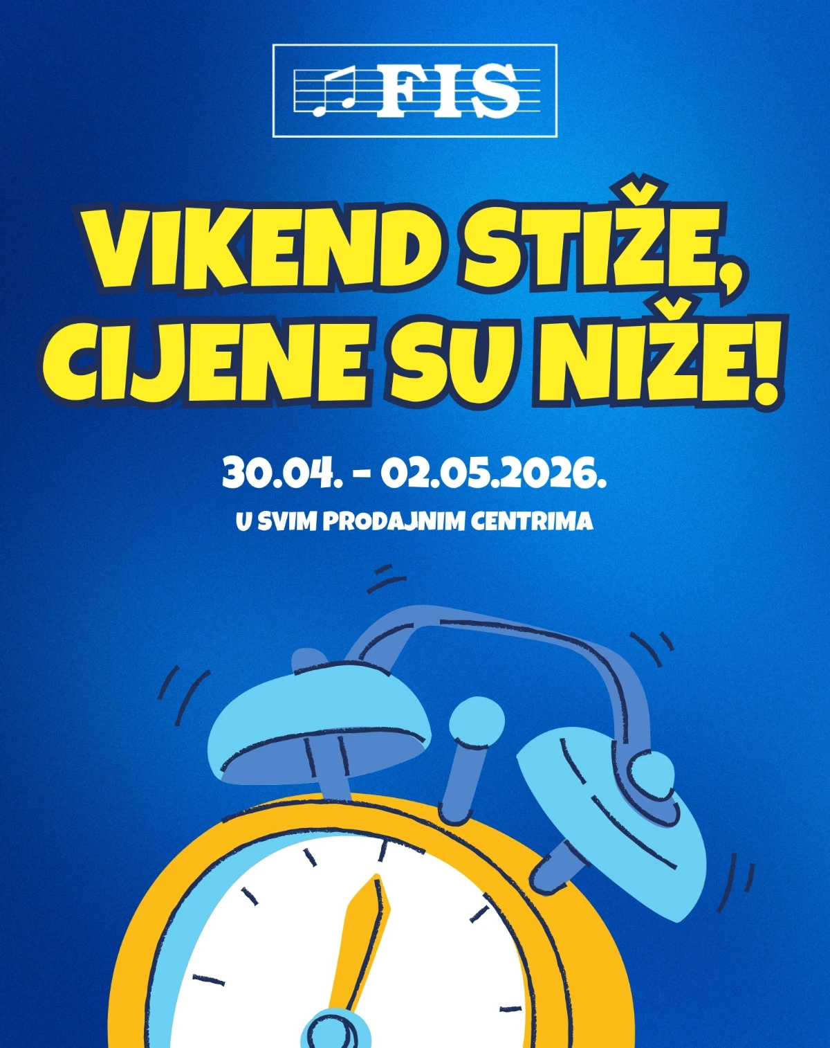 FIS vikend akcija katalog – Vikend stiže, cijene su niže 30.04.–02.05.2026 (strana 1)