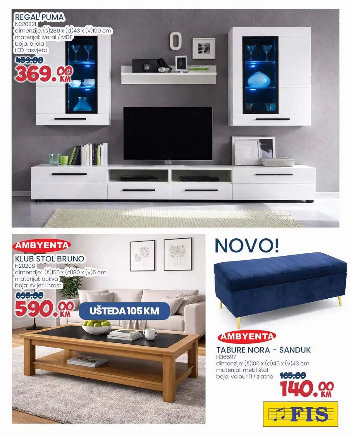 FIS akcija sezonski proizvodi i oprema za dom sniženja