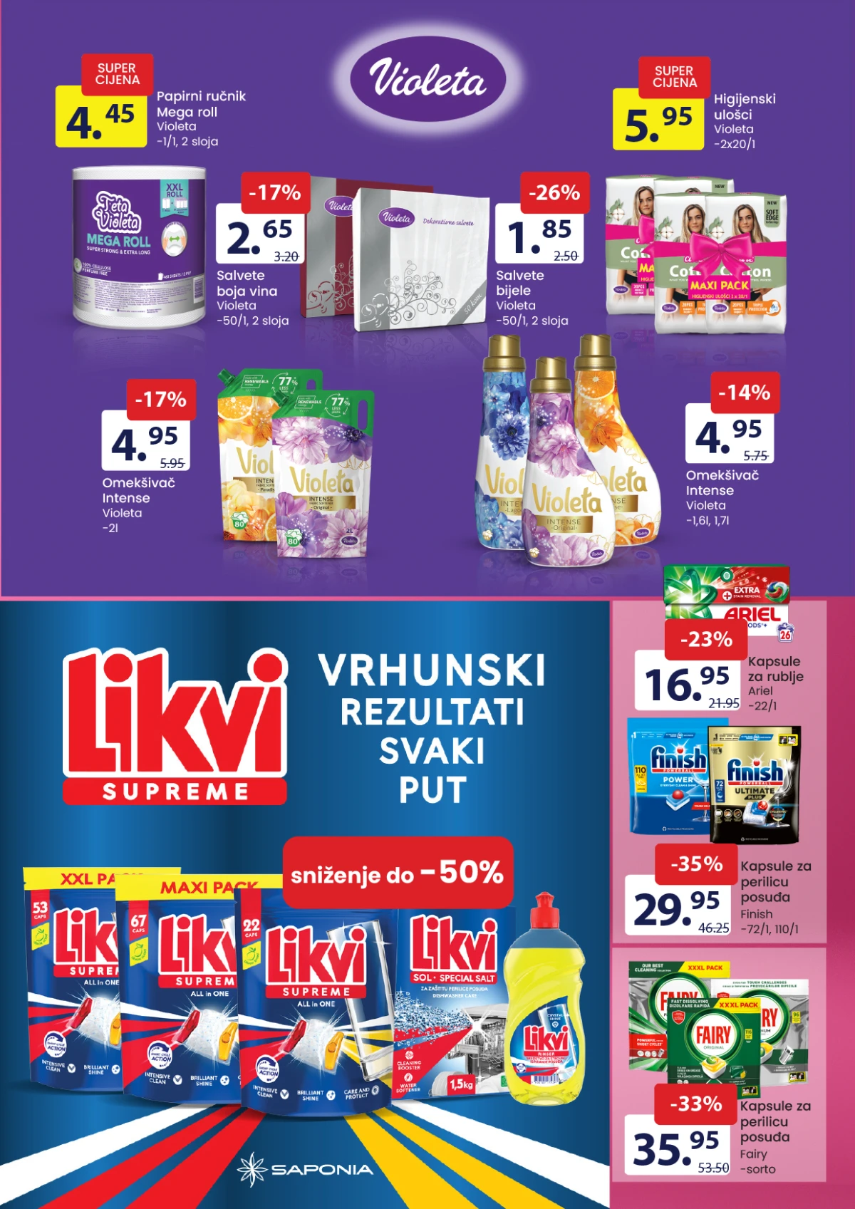 FIS akcija maj 2026 – sredstva za čišćenje, vreće i kućni proizvodi na akciji