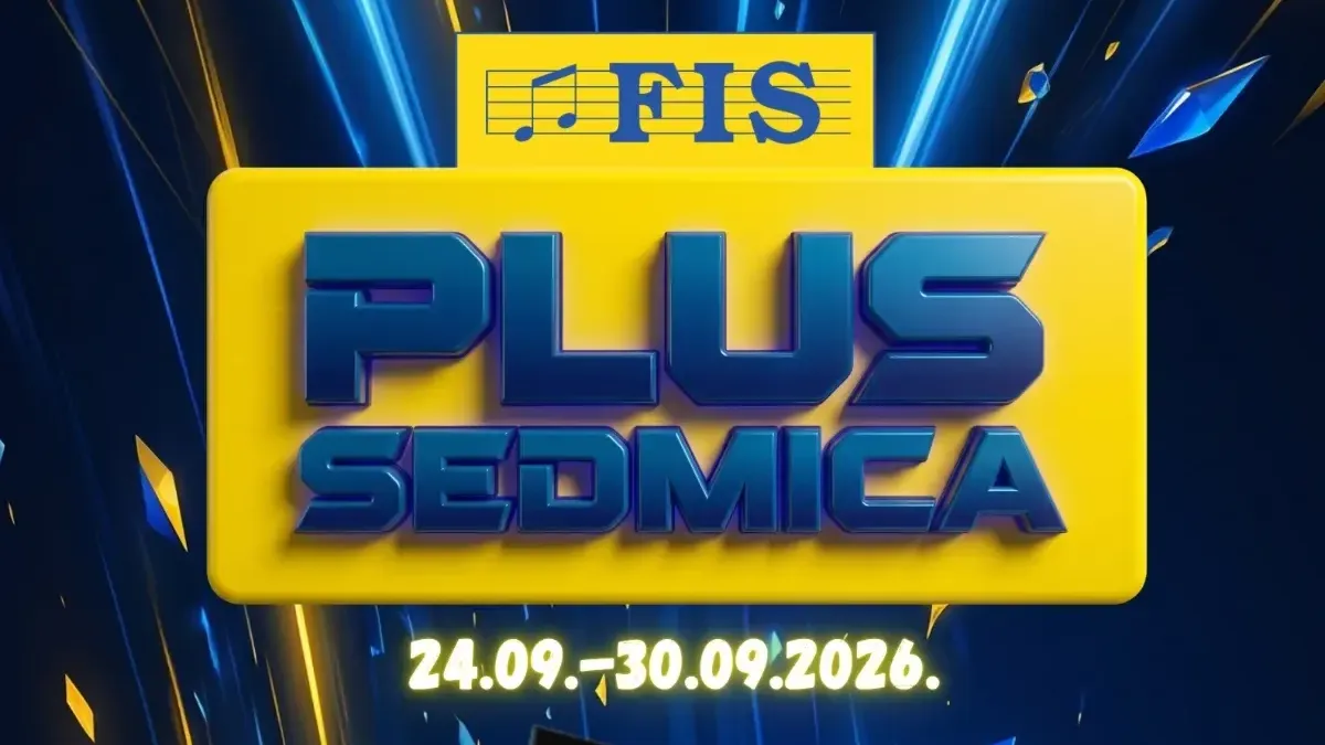 FIS PLUS sedmica od 24.09. do 30.09.2026. – tehnika, oprema za dom, garderoba, putni program i drugi proizvodi sniženi do 54%