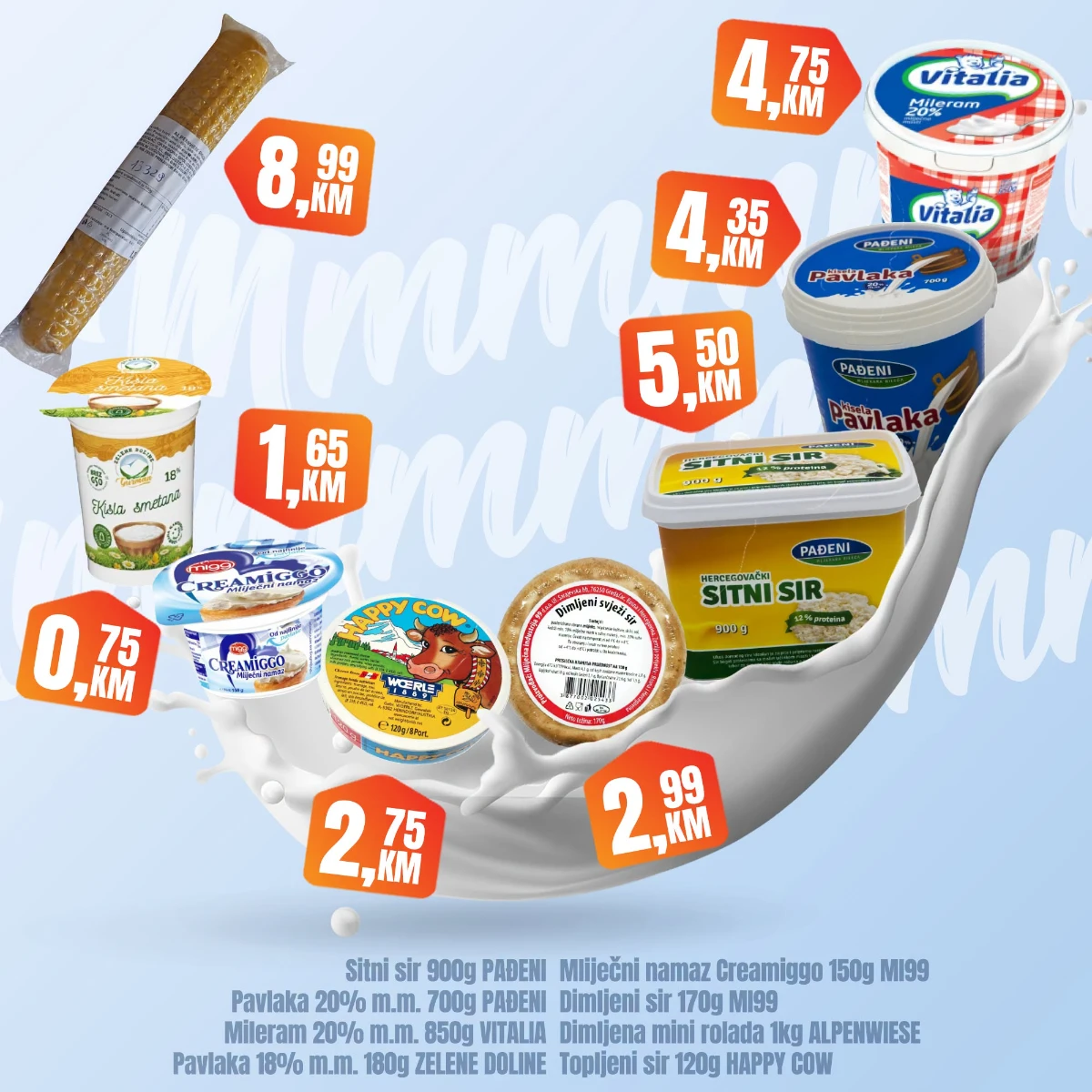 Fortuna Market vikend akcija strana 6 – pavlaka, sitni sir i mliječni proizvodi po akcijskim cijenama