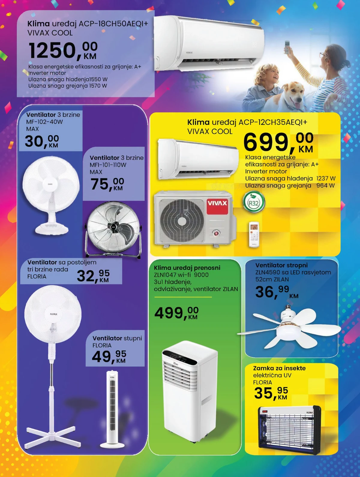 Fortuna Home katalog klima uređaji i ventilatori jun 2026
