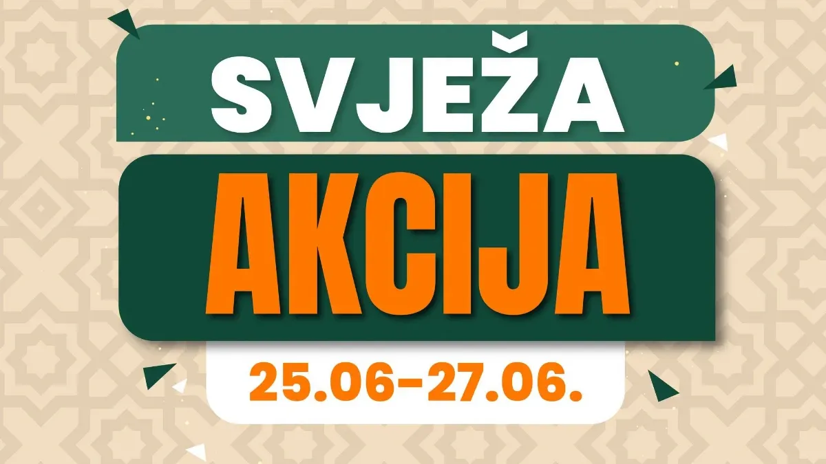 Fortuna Market Tešanjka svježa akcija od 25.06. do 27.06.2026 uz nove vikend uštede