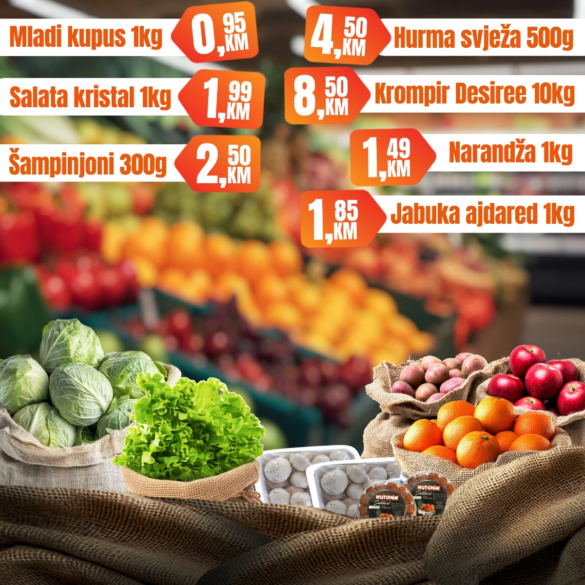 Fortuna Market vikend akcija strana 3 voće i povrće na sniženju BiH