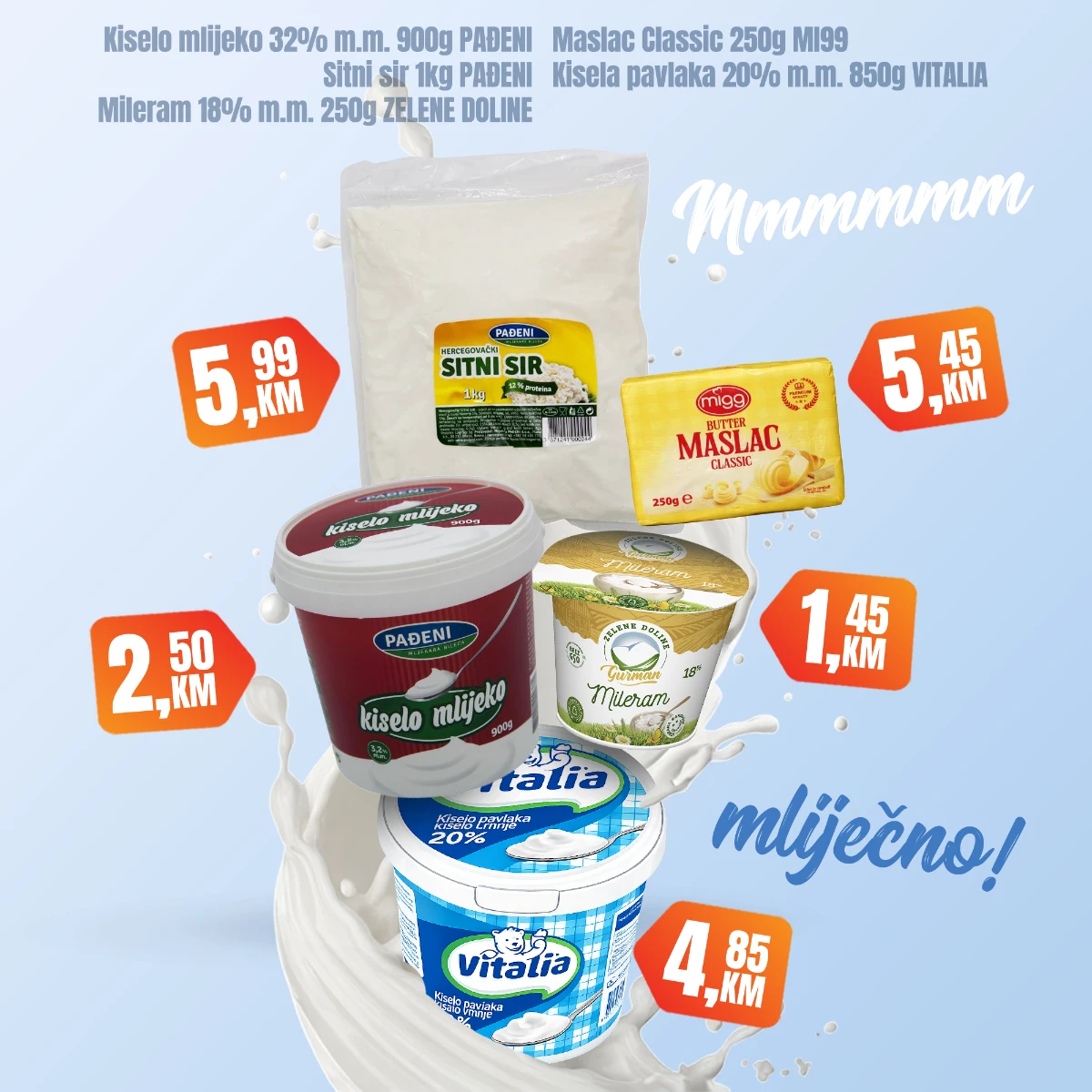 Fortuna Market vikend akcija strana 7 mliječni proizvodi i sirevi na akciji
