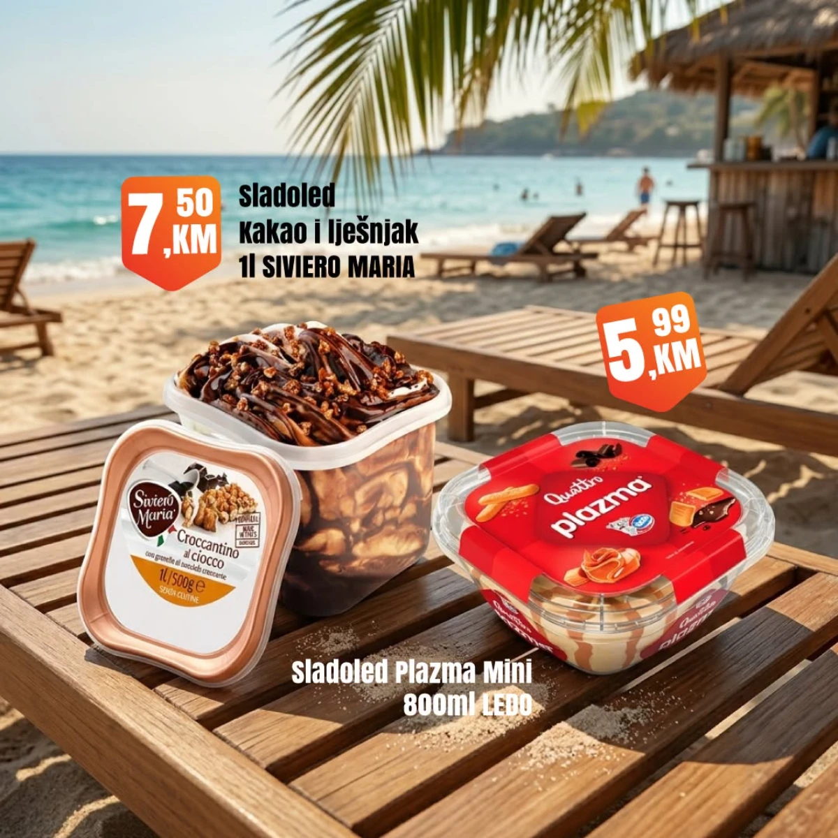 Fortuna Market vikend akcija strana 15 – sladoledi Fortuna Market vikend akcija strana 15 – Plazma Mini sladoled 5,99 KM i Siviero Maria sladoled 7,50 KM