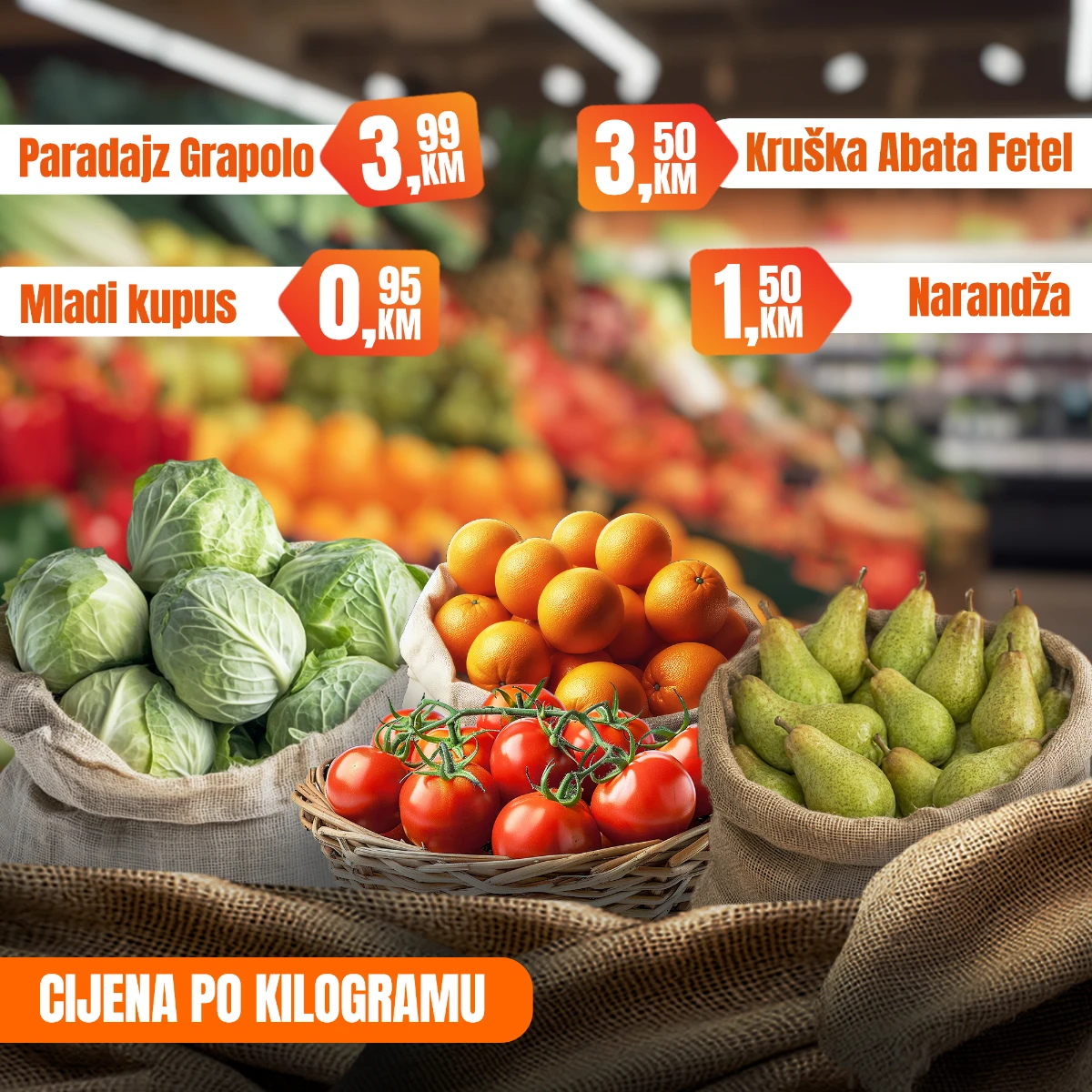Fortuna Market vikend akcija strana 4 voće i povrće na sniženju u BiH