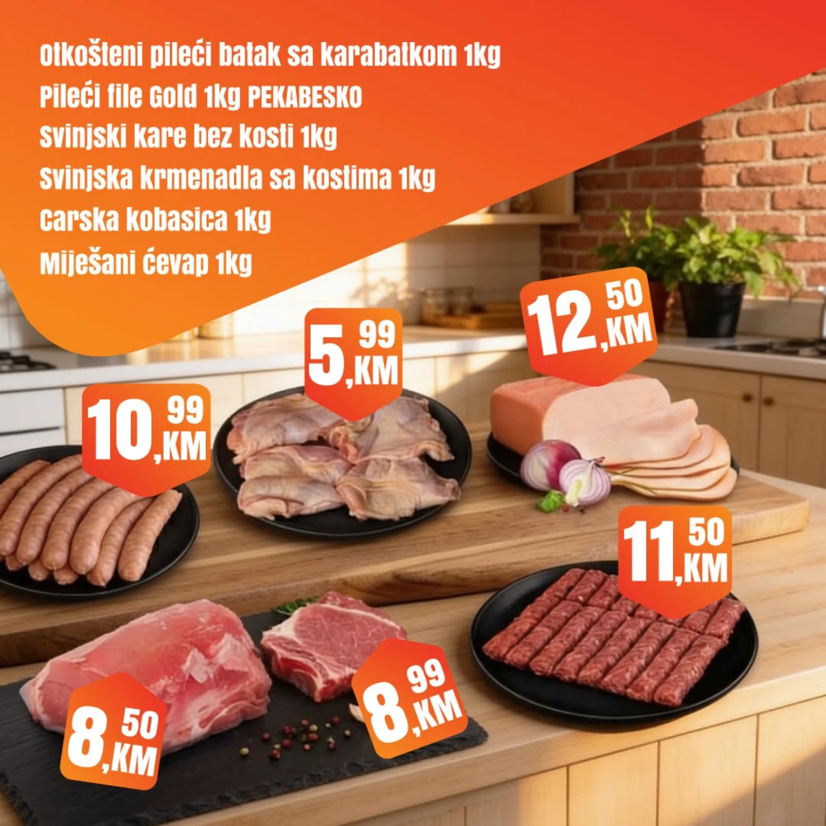 Fortuna Market vikend akcija strana 2 – meso i delikatese po sniženim cijenama