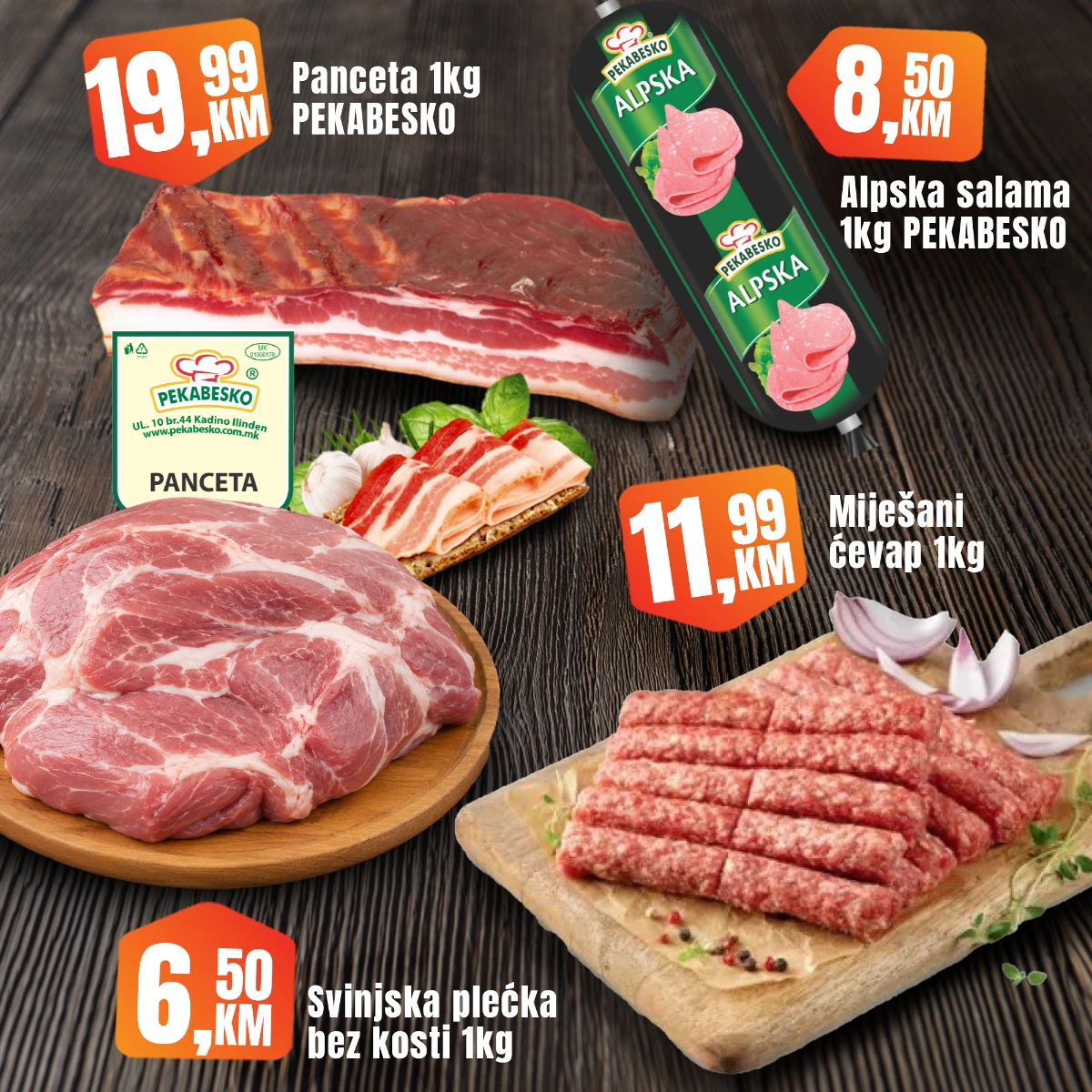 Fortuna Market vikend akcija strana 2 – svinjska plećka, kobasice i pileće meso Fortuna Market vikend akcija strana 2 meso, kobasice i svinjska plećka po akcijskim cijenama