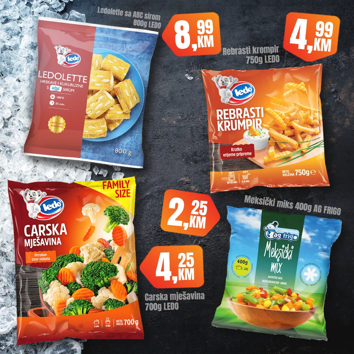 Fortuna Market vikend akcija strana 5 – Ledo smrznuto povrće, krompir i AG Frigo proizvodi