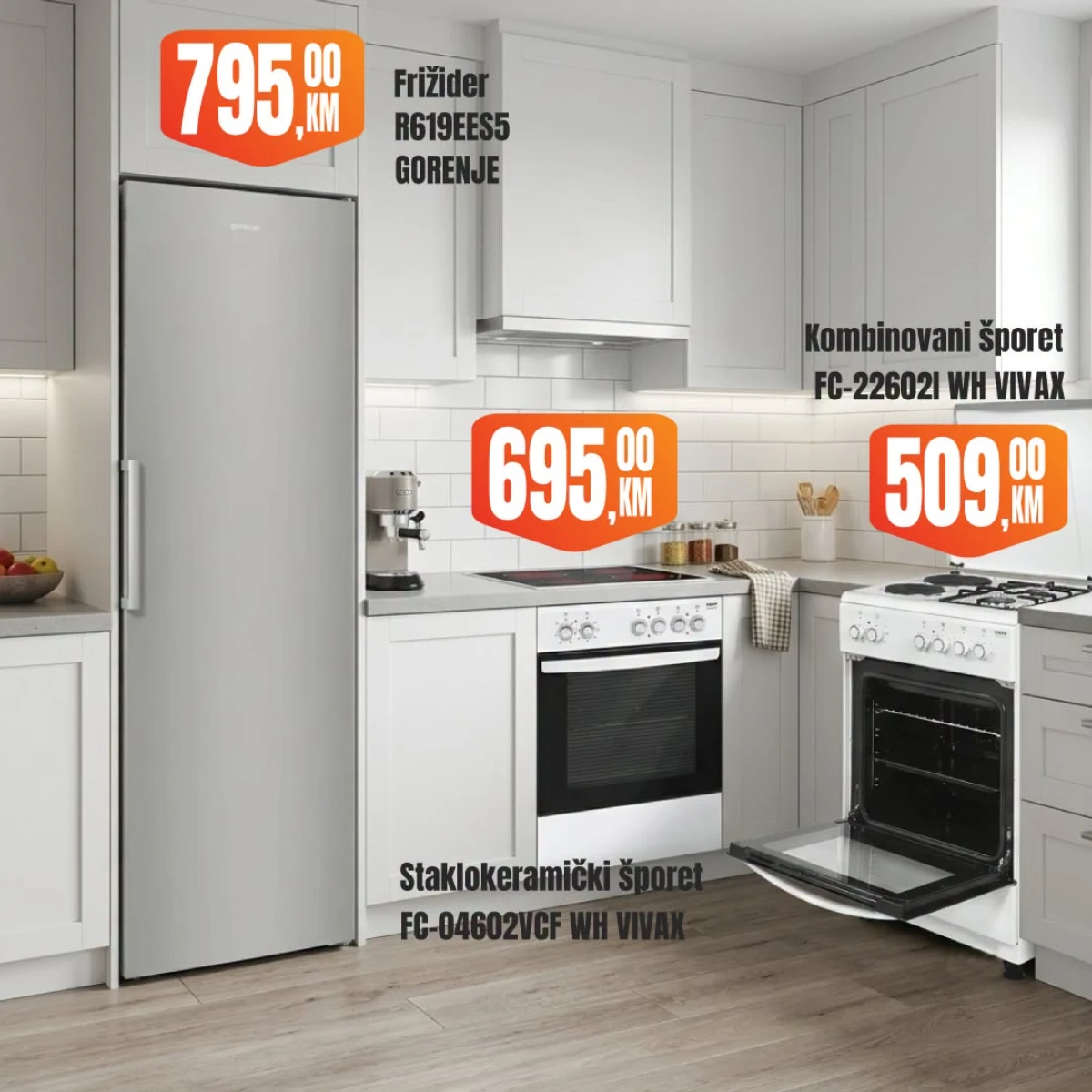 Fortuna Market vikend akcija strana 22 – kombinovani frižider VOX 350 KM i Vivax frižider 459 KM