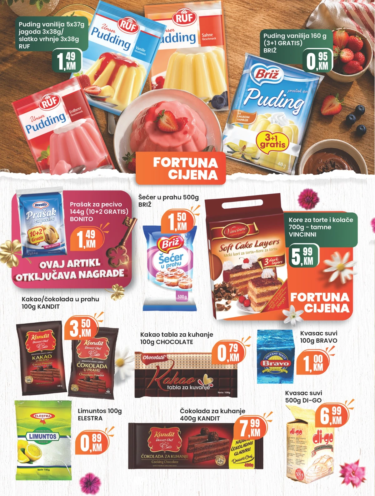 Fortuna katalog akcija do 30% – prehrana i proizvodi za domaćinstvo (strana 13)