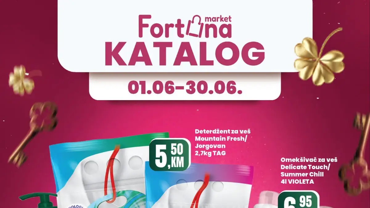 Fortuna katalog akcija jun 2026 prehrana meso mliječni proizvodi i kućne potrepštine do 30.06.2026