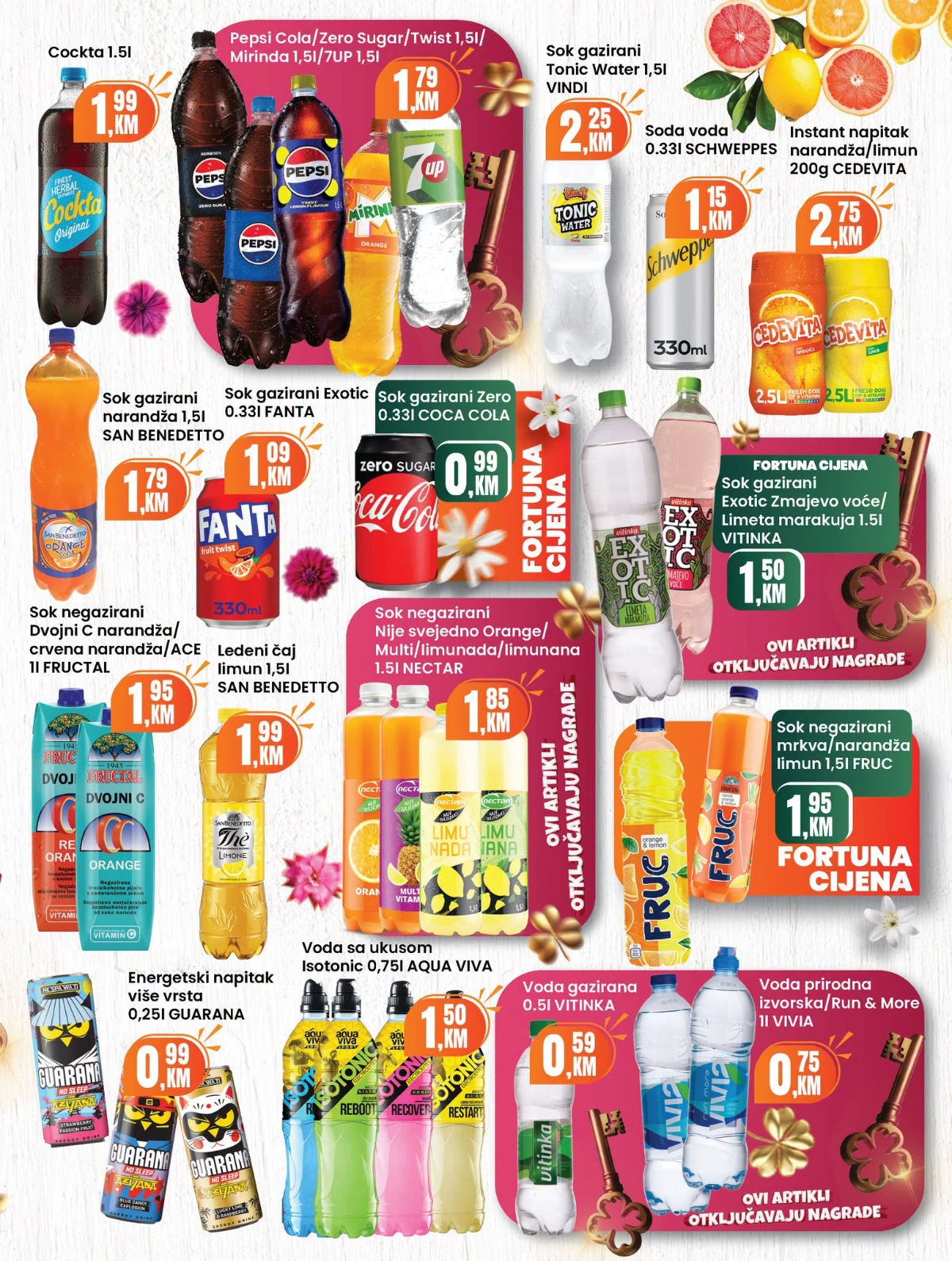 Fortuna katalog akcija do 30% – prehrana i proizvodi za domaćinstvo (strana 23)