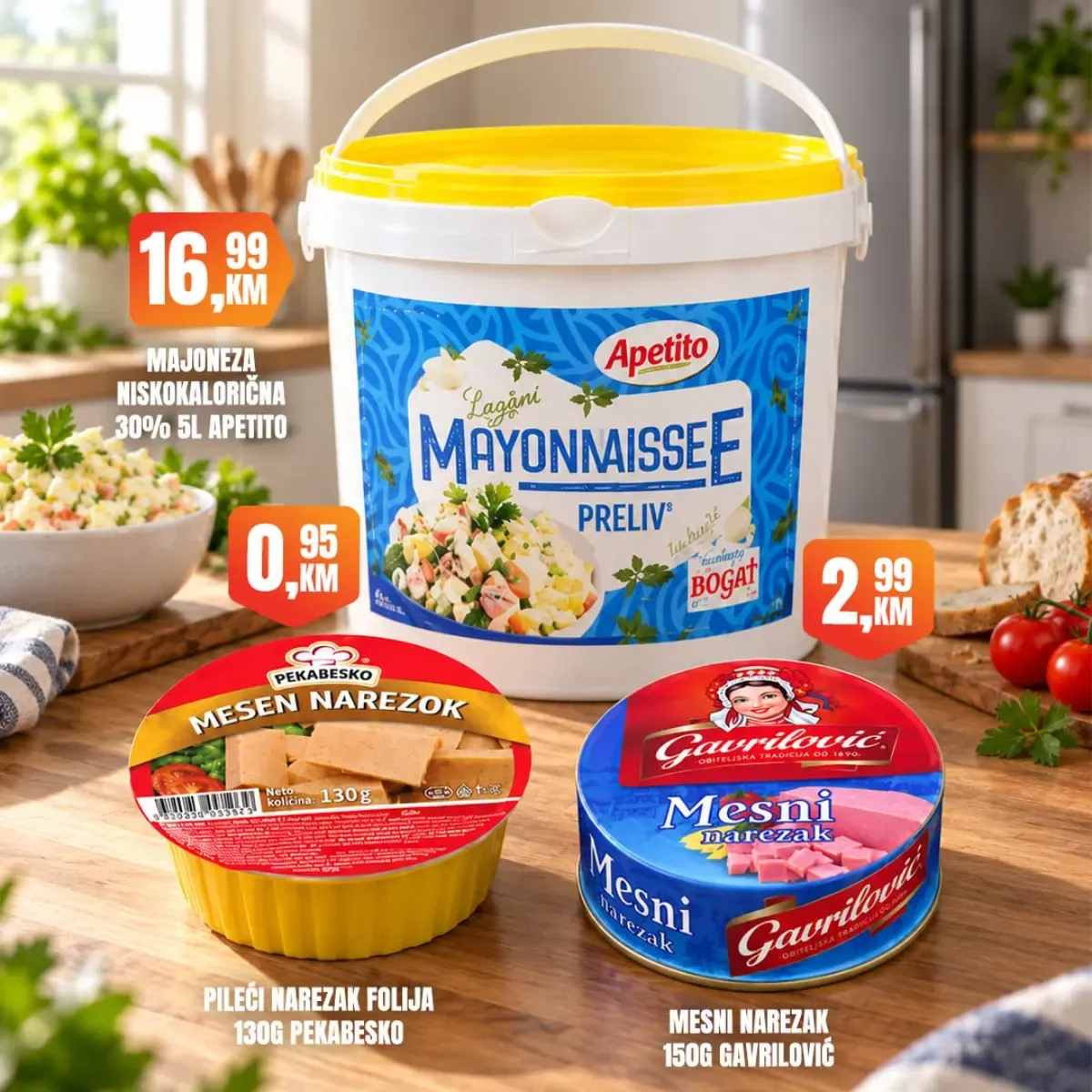 Fortuna Market akcija – majoneza i mesni narezak