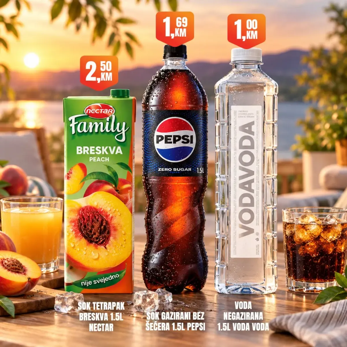 Fortuna Market akcija – Nectar sok, Pepsi i voda