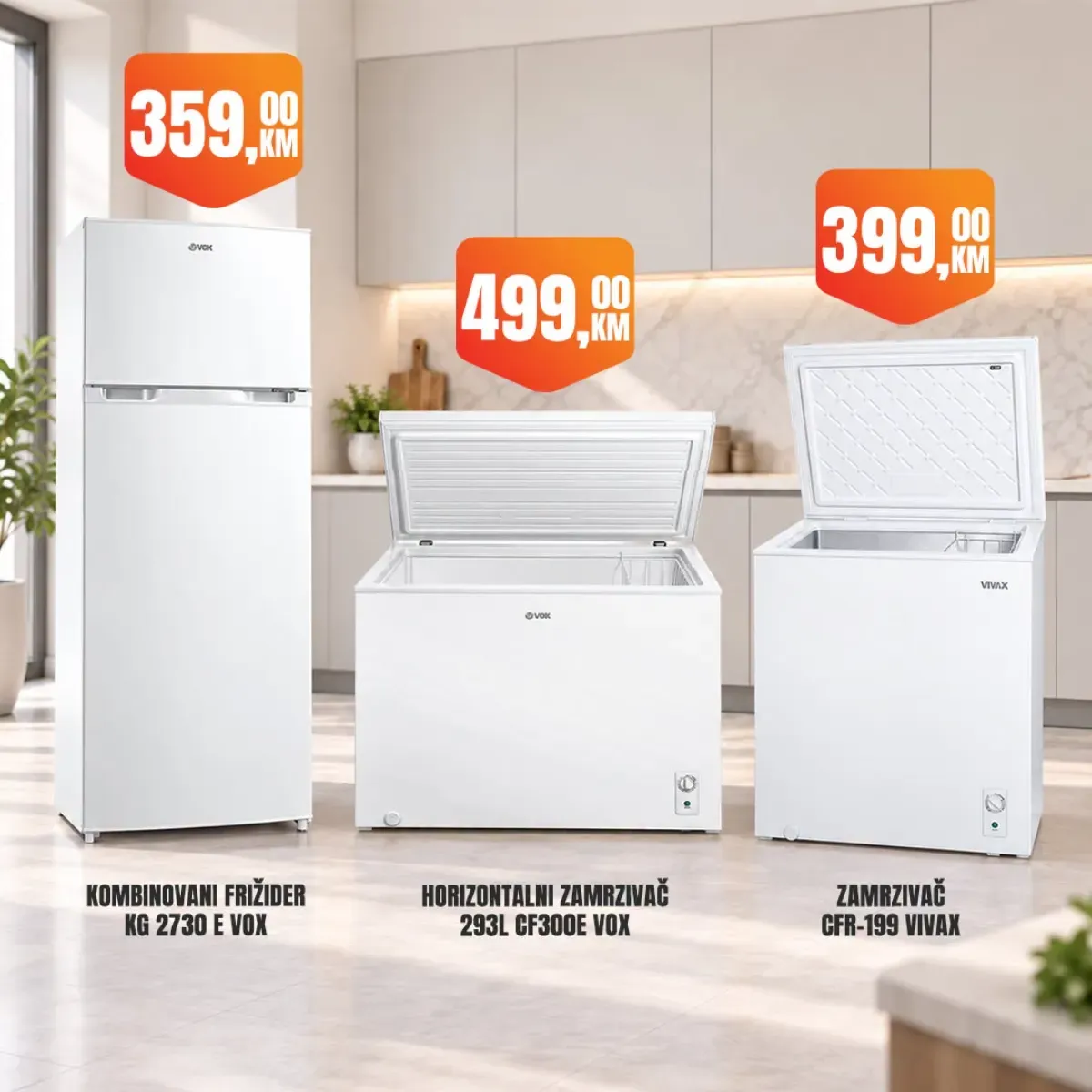 Fortuna Market akcija – frižider i zamrzivači