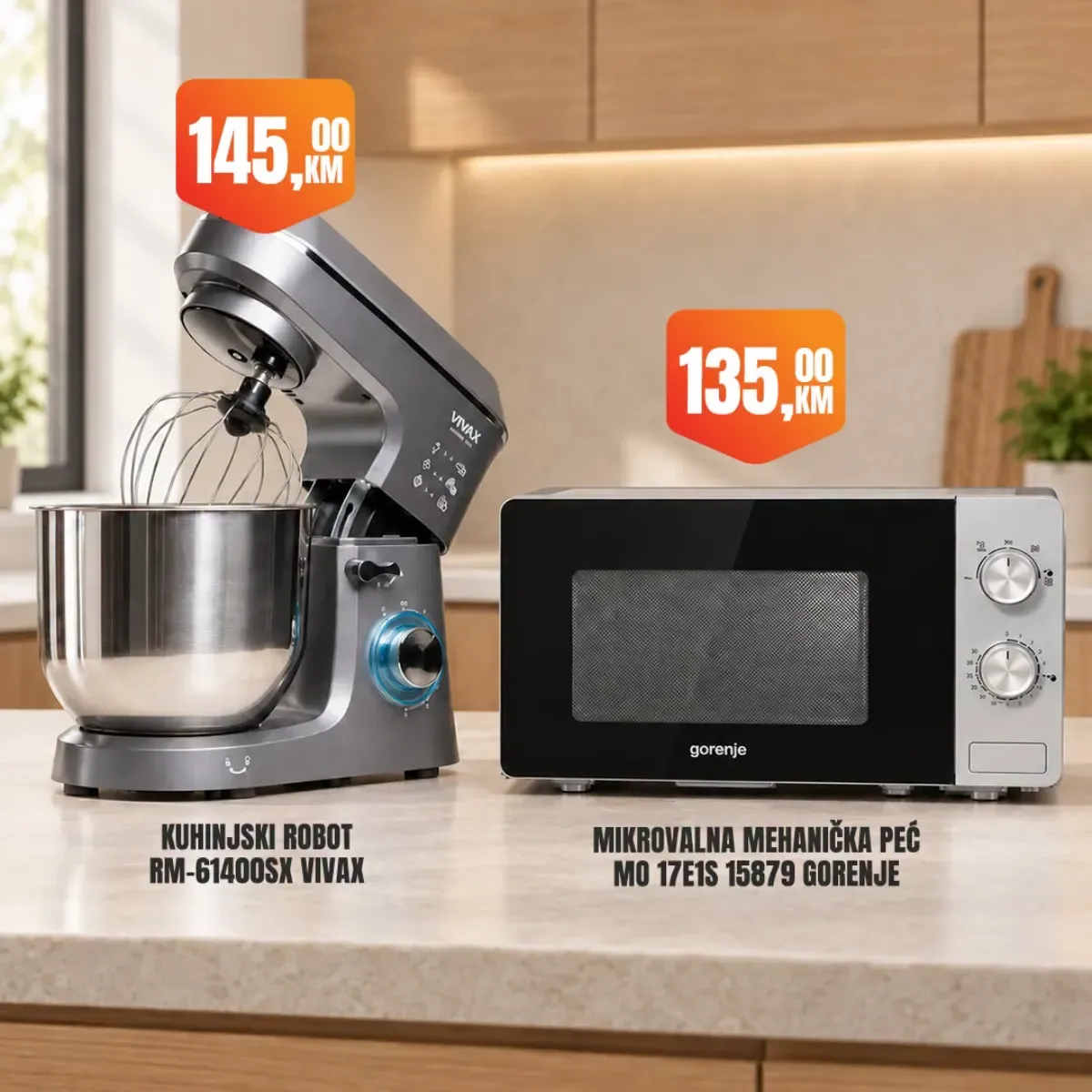Fortuna Market akcija – Gorenje kuhinjski robot i mikrovalna peć