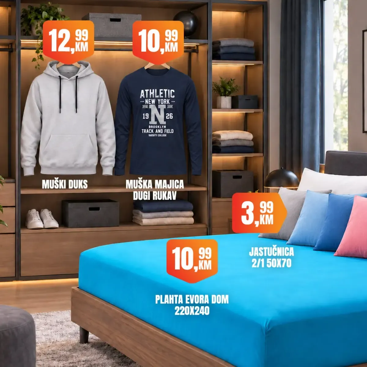 Fortuna Market akcija – muška odjeća i posteljina