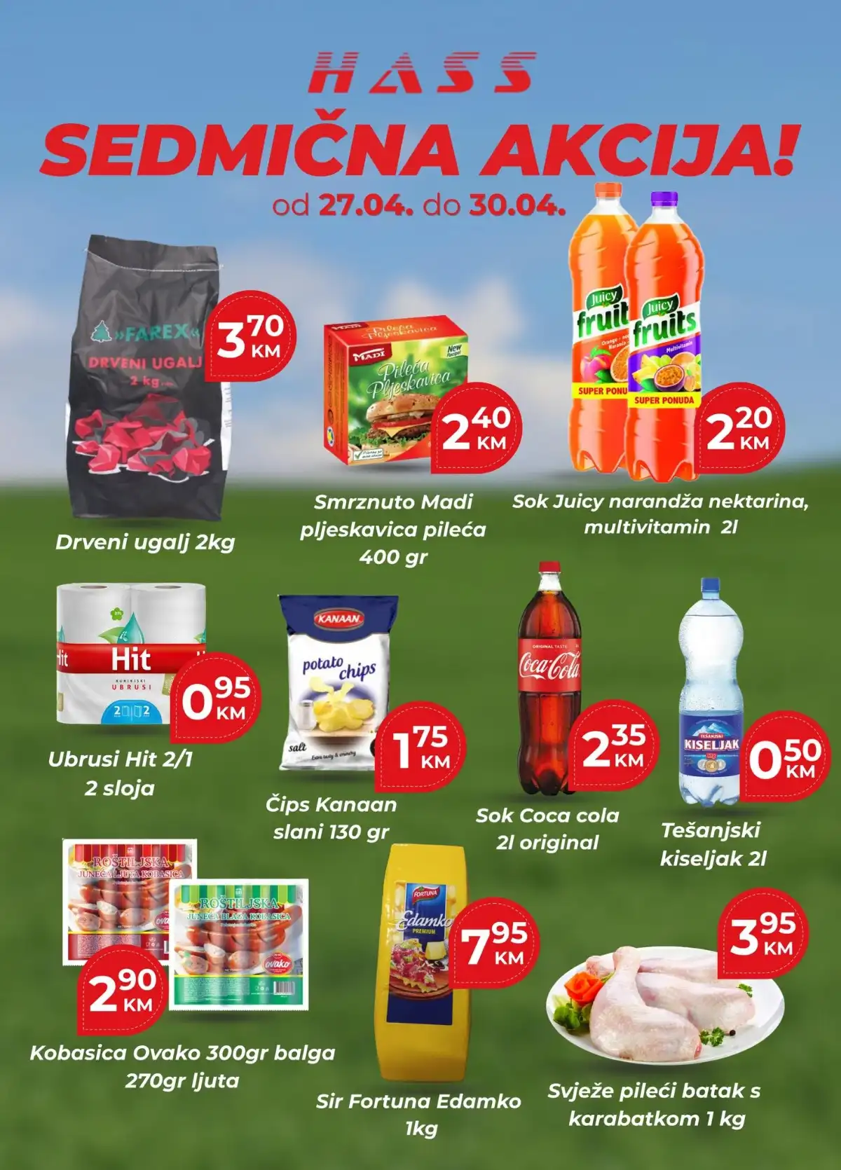 Hass Komerc katalog sedmična akcija sniženja prehrane do 30. aprila 2026