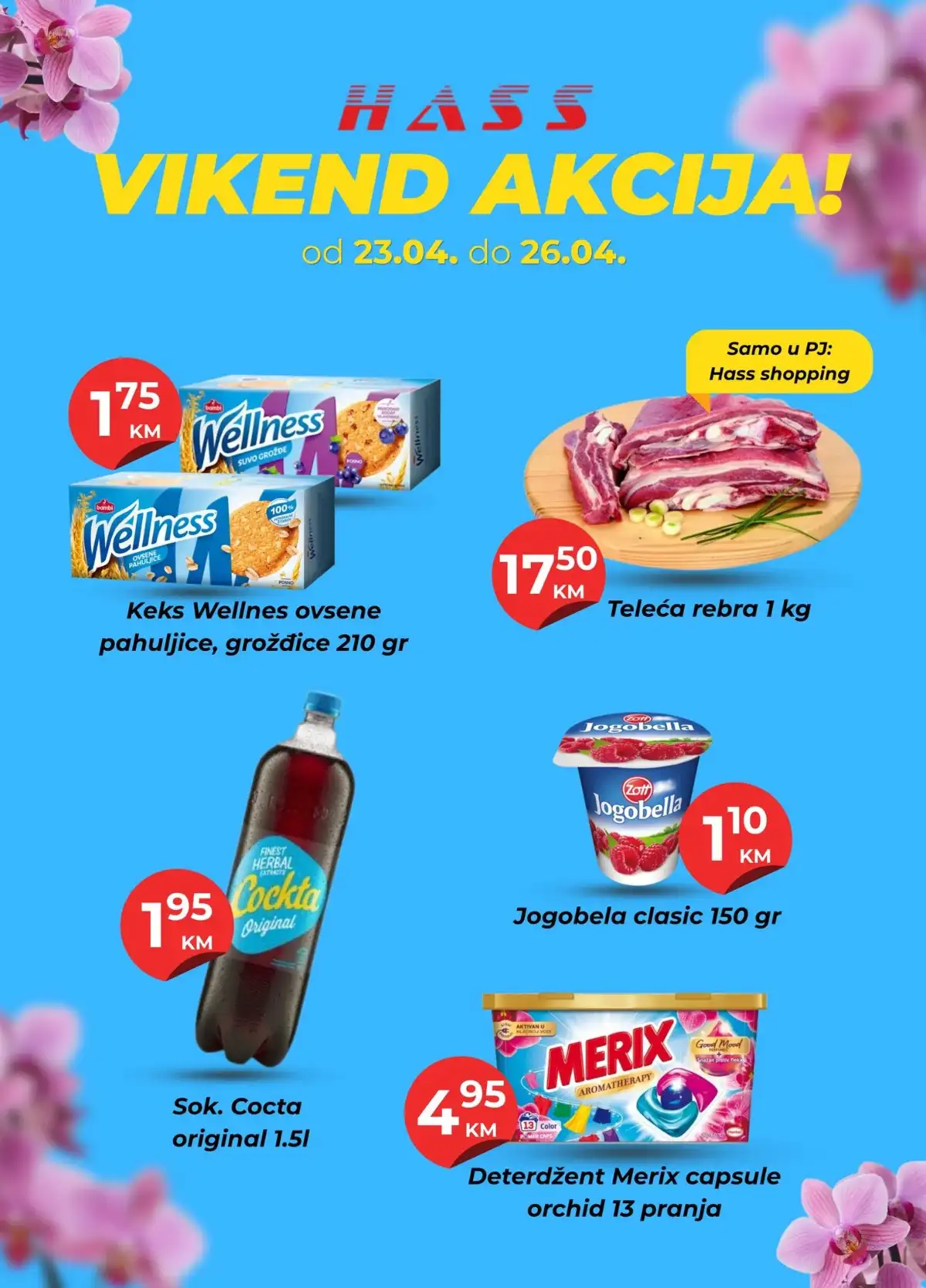 Hass Komerc katalog vikend akcija sniženja prehrane do 26. aprila 2026