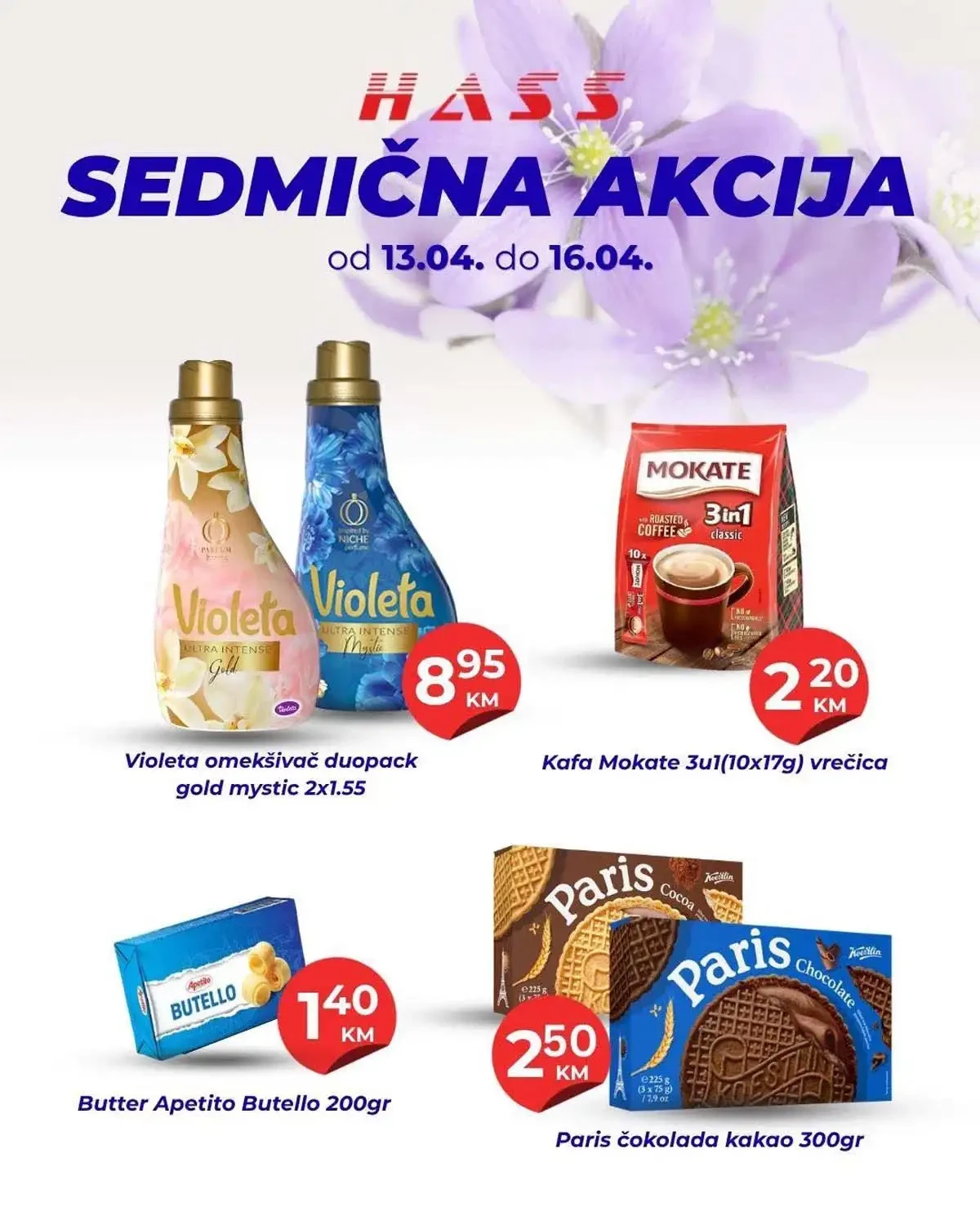 Hass Komerc katalog sedmična akcija sniženja prehrane do 16. aprila 2026