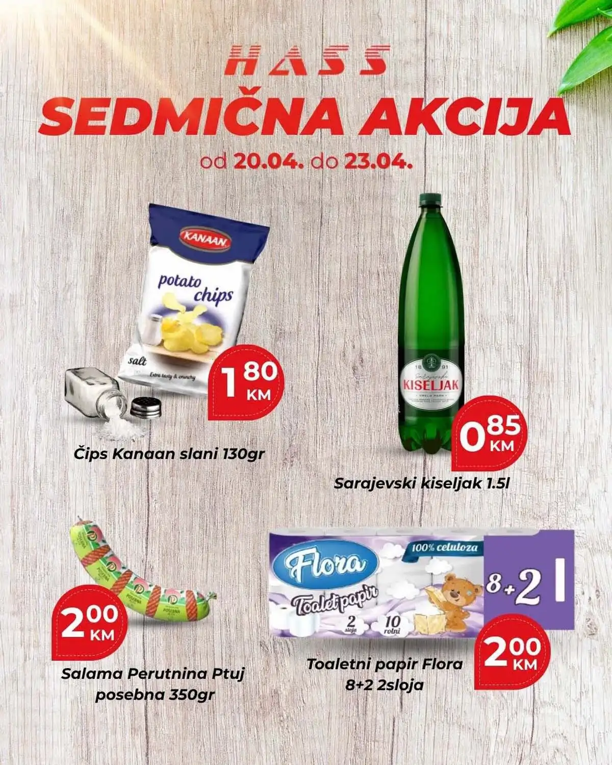 Hass Komerc katalog sedmična akcija sniženja prehrane do 23. aprila 2026