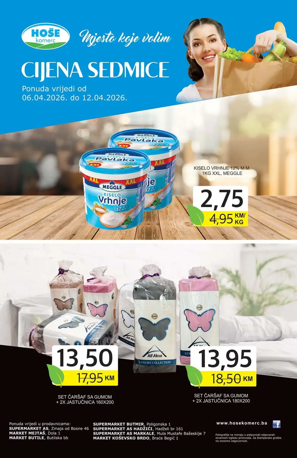 Hoše komerc cijena sedmice sniženja i popusti do 12. aprila 2026