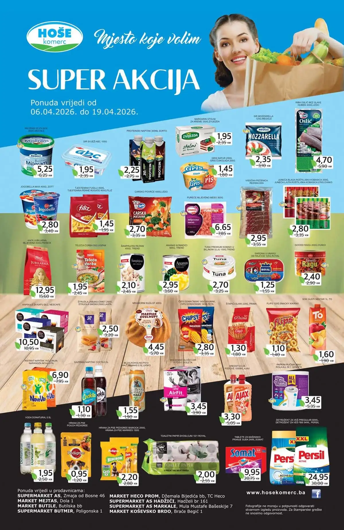 Hoše Komerc Super cijena katalog sniženja do 19. aprila 2026
