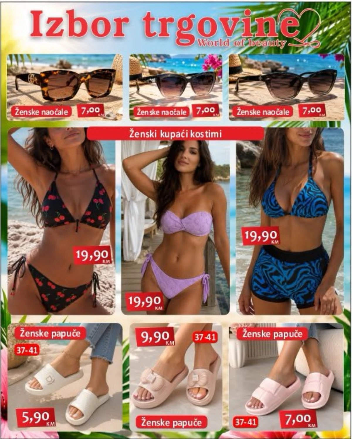 Izbor Trgovine katalog do 12.06.2026 – kupaći kostimi, papuče i ljetna obuća