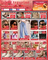 Izbor trgovine katalog kućni proizvodi i garderoba akcija