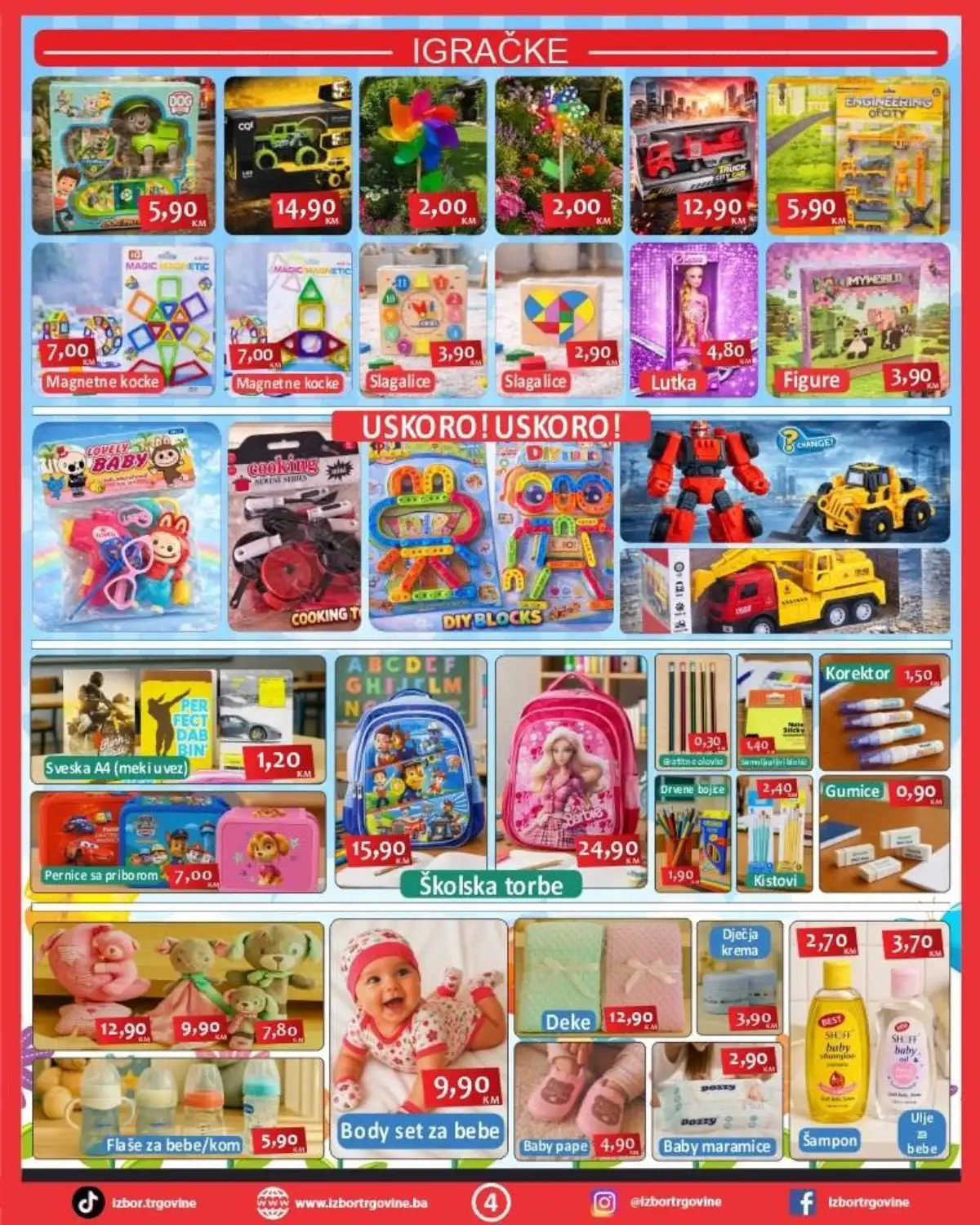 Izbor Trgovine akcija – kućni proizvodi i garderoba na sniženju do 01. maja 2026 (strana 4)