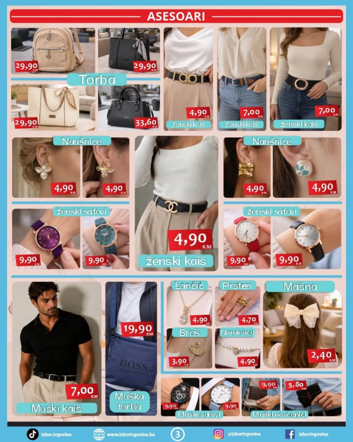 Izbor Trgovine katalog do 05.06.2026 – torbe, satovi, kaiševi i nakit