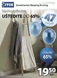 JYSK rođendanska akcija – katalog sniženja namještaja i opreme za dom do 14.04.2026