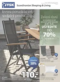 JYSK katalog sniženja do 70 posto baštenski namještaj madraci dekor do 19.05.2026 BiH
